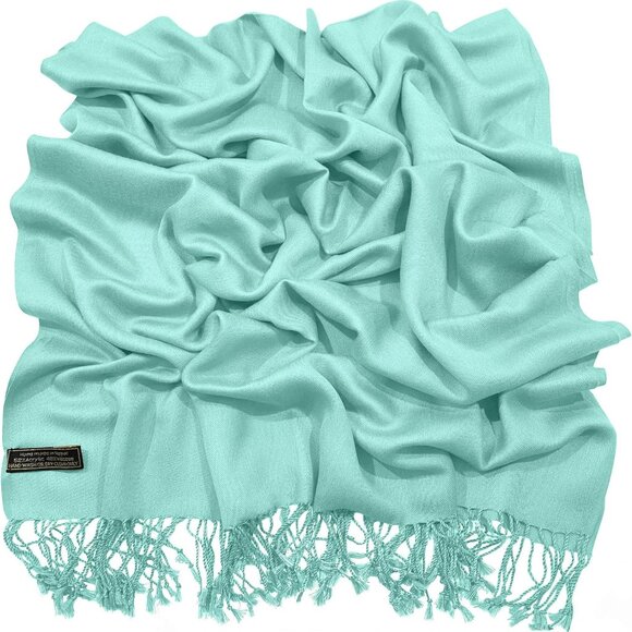 Solid Colour Nepalese Shawl Scarf Wrap Stole Throw Head Wrap Pashmina NEW - Picture 6 of 9